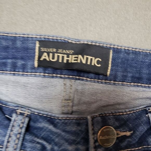 Authentic by Silver Jeans The Curvy High Rise Bootcut Jean Size 8 - Picture 4 of 12